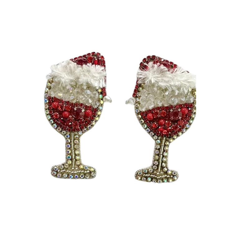 Cabernet Christmas Earrings